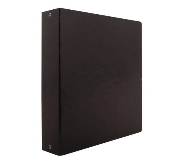 CARPETA 3X40 FIBRA NEGRA ESCOLAR