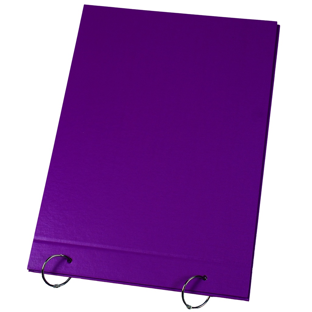 CARPETA 2 TAPAS Nº5 LAMA PVC PURPURA