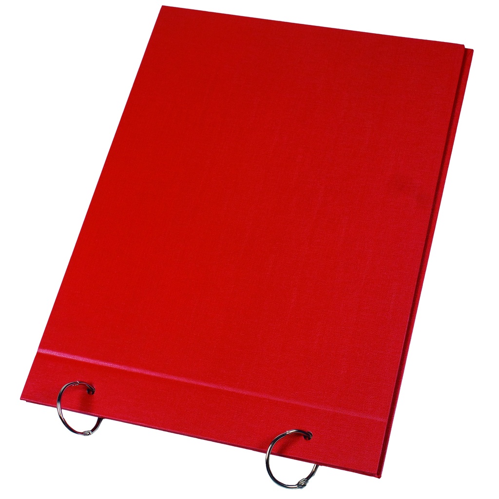 CARPETA 2 TAPAS Nº5 LAMA PVC ROJO