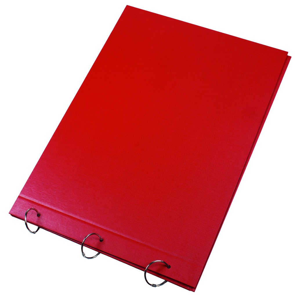 CARPETA 2 TAPAS Nº6 LAMA PVC ROJO