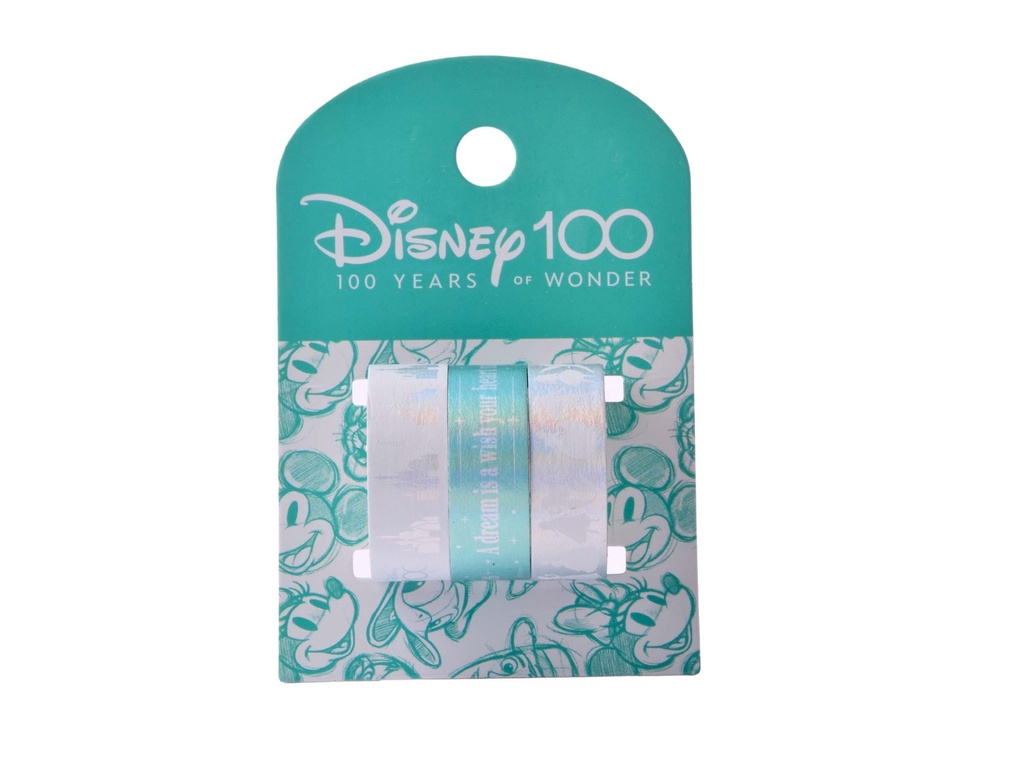 CINTA MOOVING WASHI TAPE DISNEY 100 1.5CM X3MM X3 LIQUIDACION