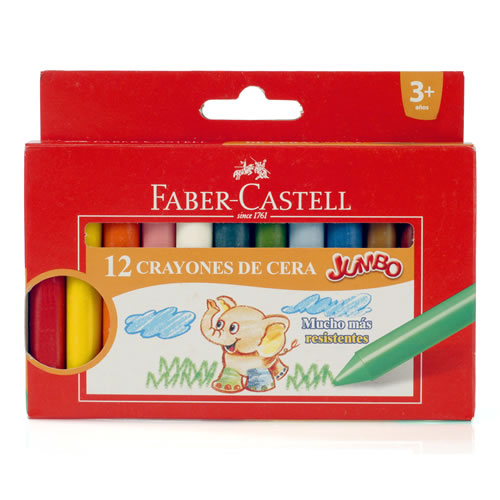 CRAYONES FABER CASTELL JUMBO X12