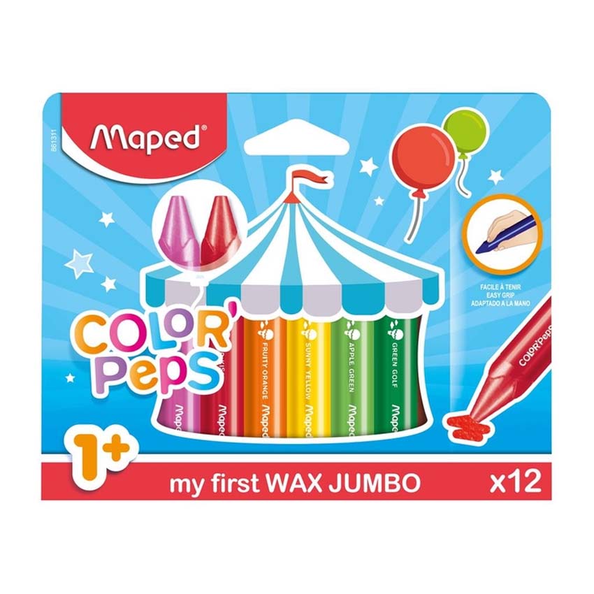 CRAYONES MAPED JUMBO X12