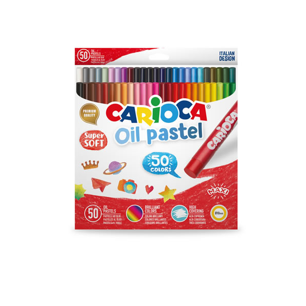 CRAYONES CARIOCA OIL PASTEL MAX X 50