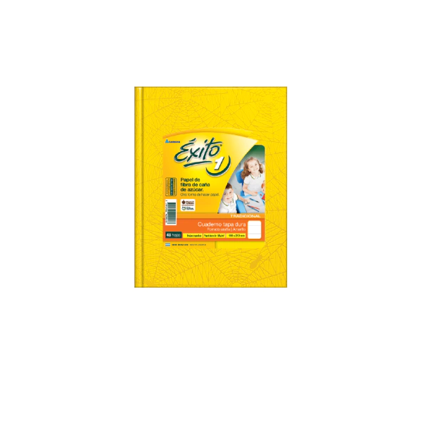 CUADERNO EXITO T/D ARAÑA 48H AMARILLO RAYADO