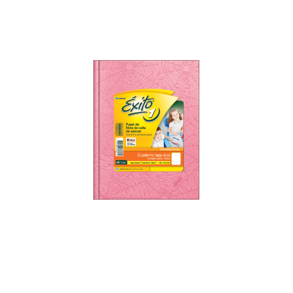 CUADERNO EXITO T/D ARAÑA 48H ROSA RAYADO