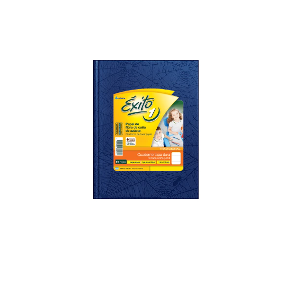 CUADERNO EXITO T/D ARAÑA 100H AZUL RAYADO