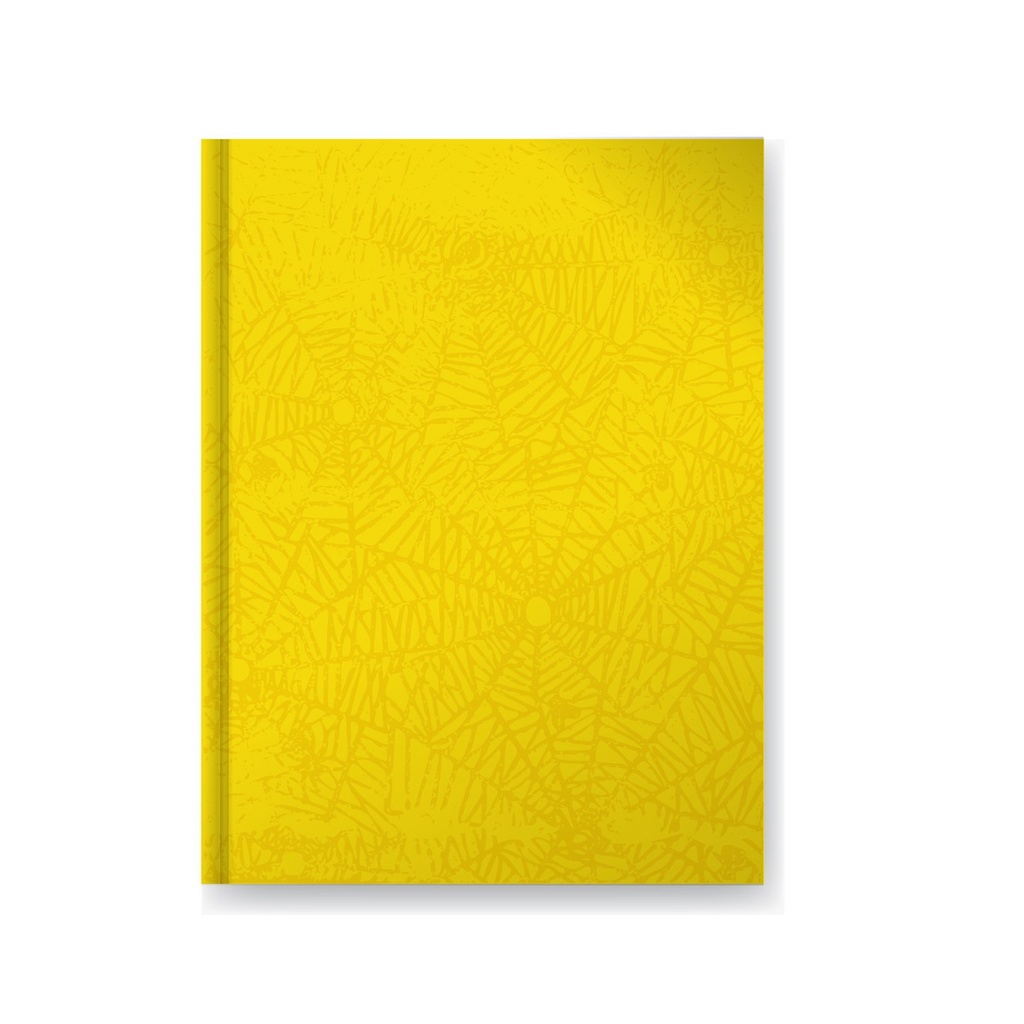 CUADERNO LAPRIDA T/D ARAÑA 50H AMARILLO RAYADO