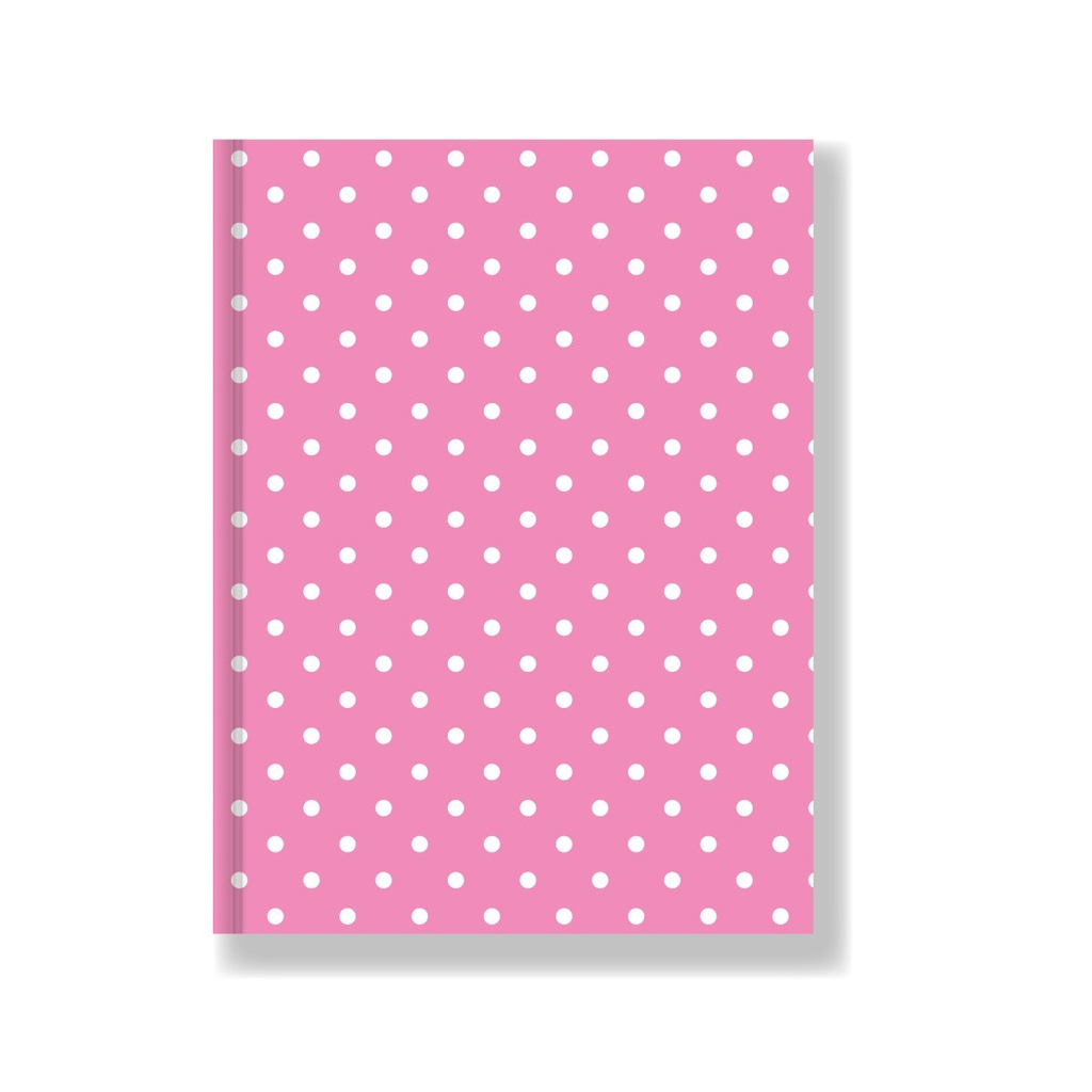 CUADERNO LAPRIDA T/D LUNAR 50H ROSA RAYADO