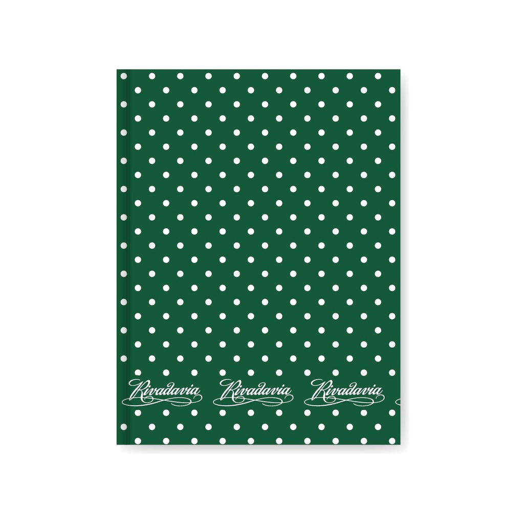 CUADERNO RIVADAVIA LUNAR 50H VERDE RAYADO