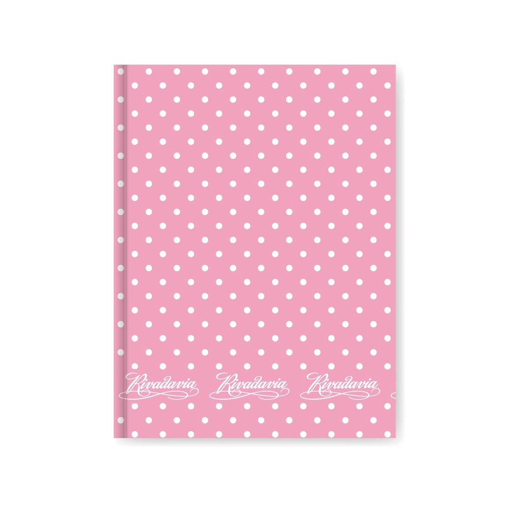 CUADERNO RIVADAVIA LUNAR 50H ROSA RAYADO