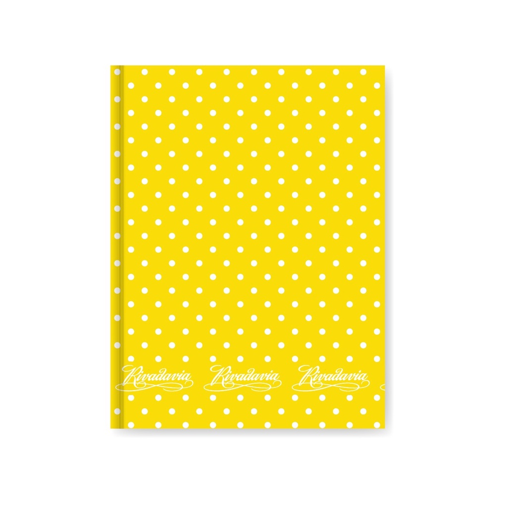 CUADERNO RIVADAVIA LUNAR 50H AMARILLO RAYADO