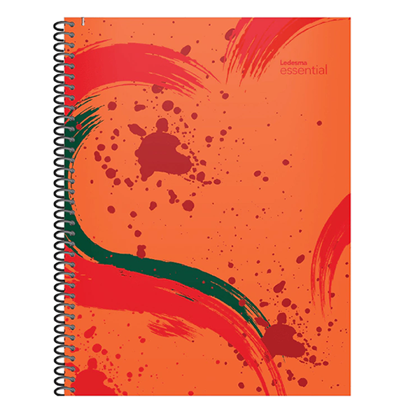 CUADERNO LEDESMA ESSENT.22X29 84H ROJO CUADRICULADO