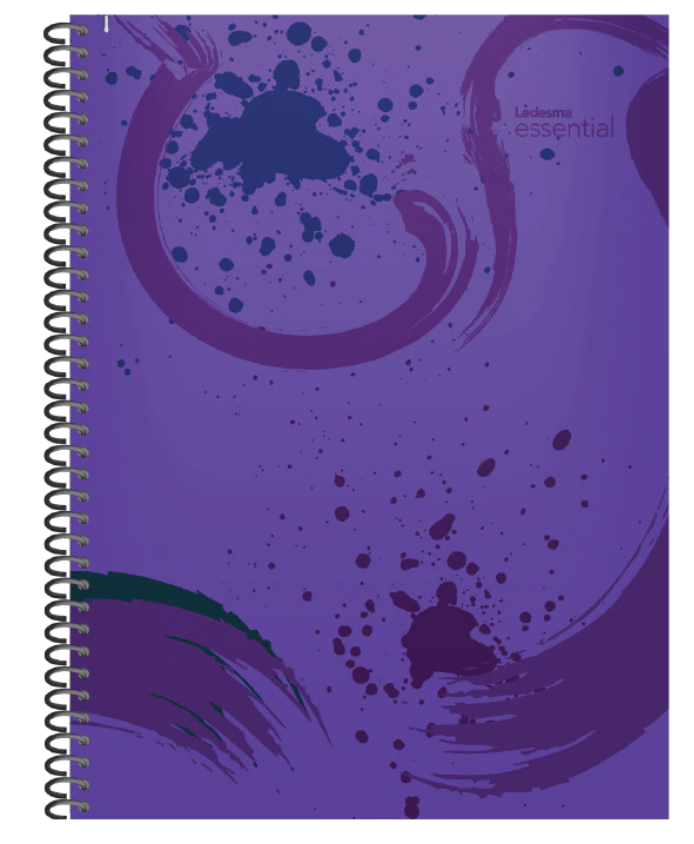 CUADERNO LEDESMA ESSENT.22X29 84H VIOLETA CUADRICULADO