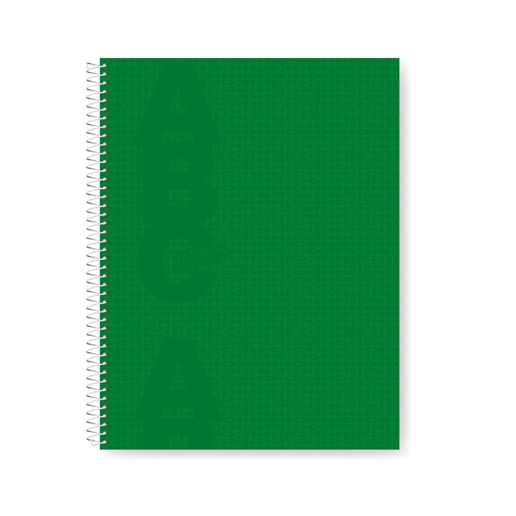 CUADERNO RIVADAVIA ABC 21X27 60H VERDE RAYADO