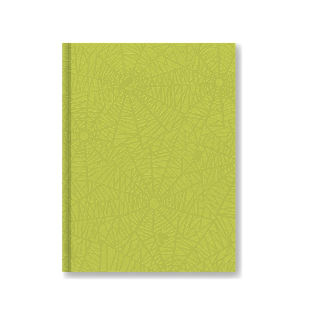 CUADERNO LAPRIDA T/D ARAÑA 50H VERDE MNZ RAYADO