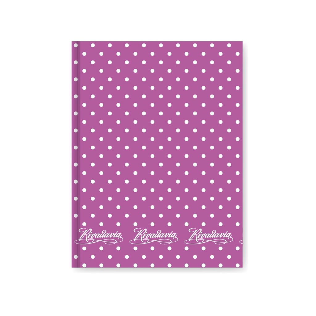 CUADERNO RIVADAVIA LUNAR 50H LILA RAYADO