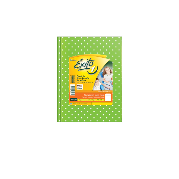 CUADERNO EXITO T/D LUNAR 48H VERDE MZN RAYADO