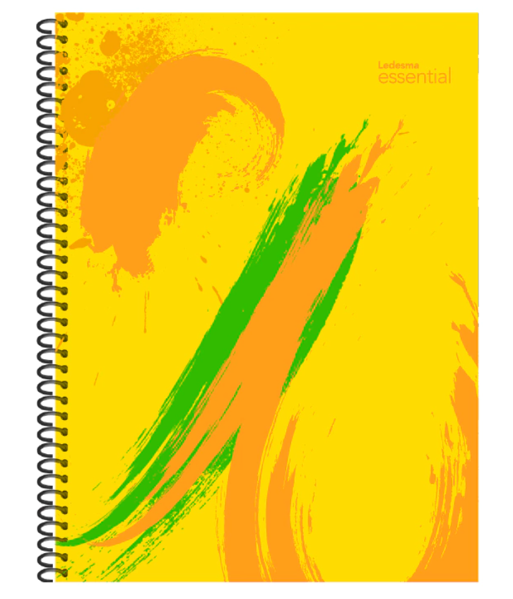 CUADERNO LEDESMA ESSENT.22X29 84H AMARILLO RAYADO