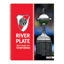 CUADERNO MOOVING A4 UNIVERSITARIO 80H RIVER PLATE RAYA