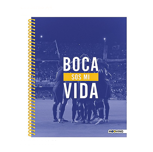 CUADERNO MOOVING A4 UNIVERSITARIO 80H BOCA JRS