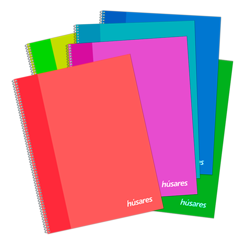 CUADERNO HUSARES TRENDY 22X29 X80H RAYADO