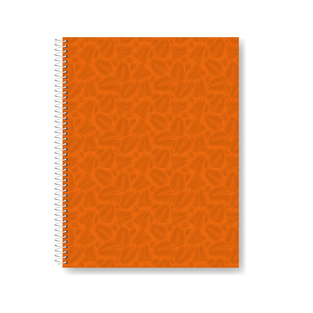 CUADERNO LAPRIDA AB7 21X27 60H NARANJA RAYADO