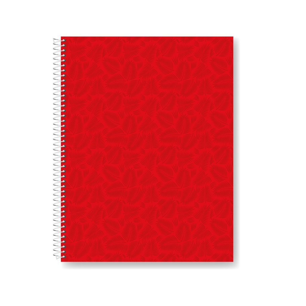 CUADERNO LAPRIDA AB7 21X27 60H ROJO RAYADO