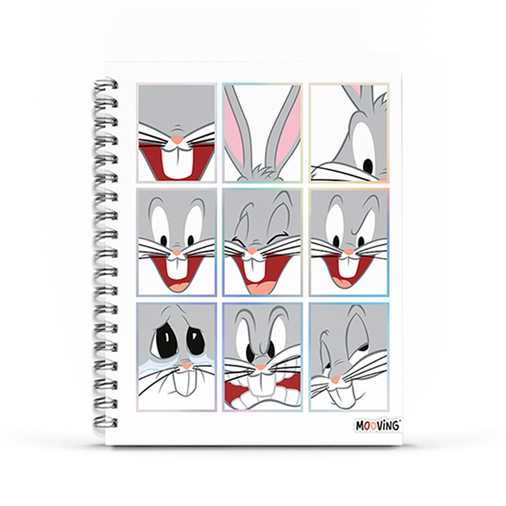 CUADERNO MOOVING 16X21 T/D C/ESP 80H LOONEY TUNES