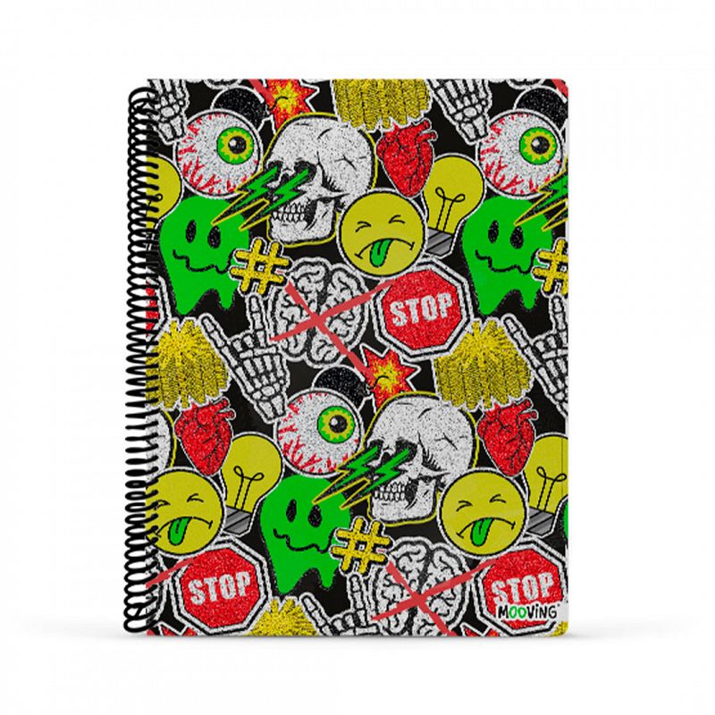 CUADERNO MOOVING A4 UNIVERSITARIO 80H BLACK MOOD