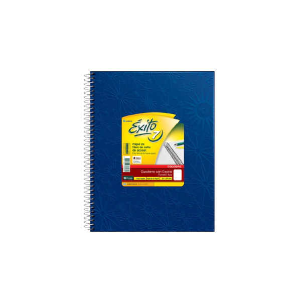 CUADERNO EXITO 7 ESP.21X27 60H AZUL RAYADO