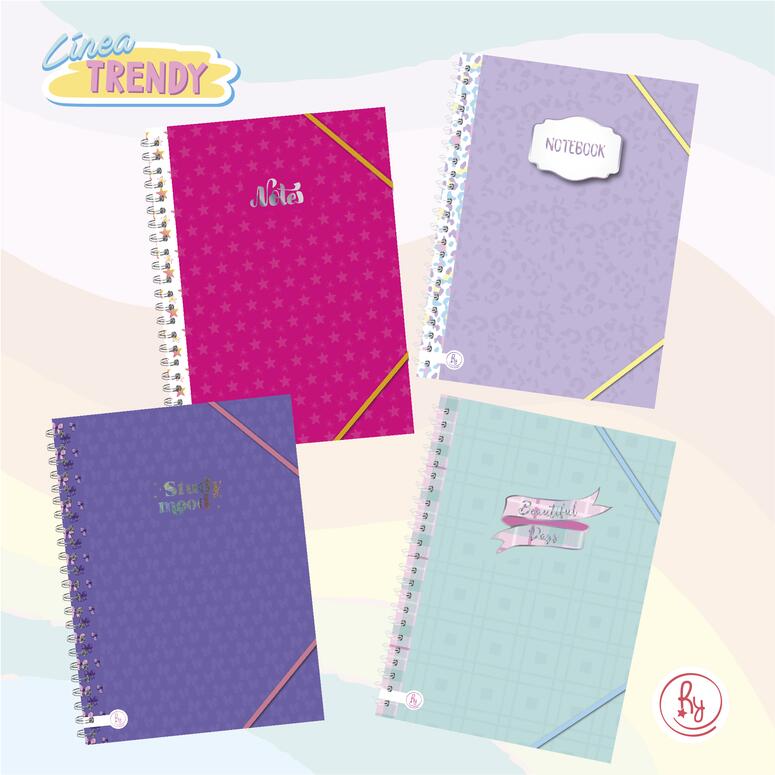 CUADERNO RY 1370 20X28 ANILLADO TRENDY 100H