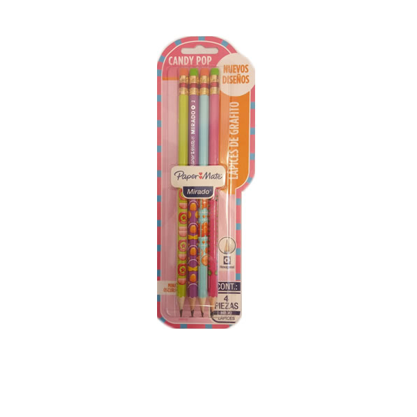 LAPIZ GRAFITO PAPERMATE X4 MIRADO WRAP CANDY