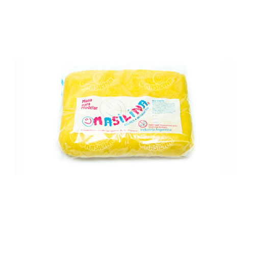 MASA MASILINA BOLSA 500G AMARILLO