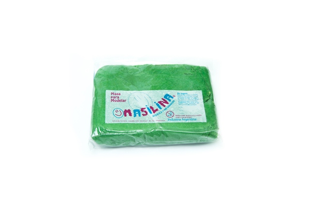 MASA MASILINA BOLSA 500G VERDE INGLES