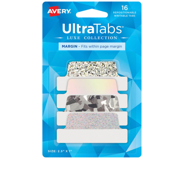 BANDERITAS AVERY ULTRATABS X16 PLATA LIQUIDACION