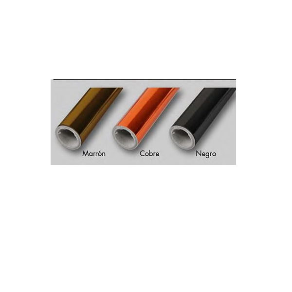 PAPEL GLACE ROLLO METAL NEGRO 40CMX5MT