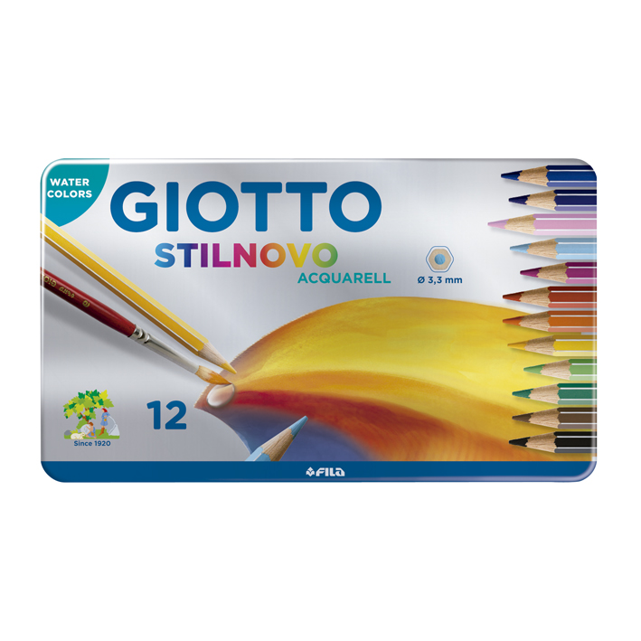 PINTURITAS GIOTTO STILNOVO LATA X12 ACUARELABLE