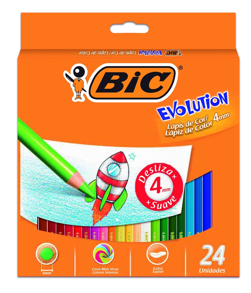 PINTURITAS BIC EVOLUTION 4MM X24