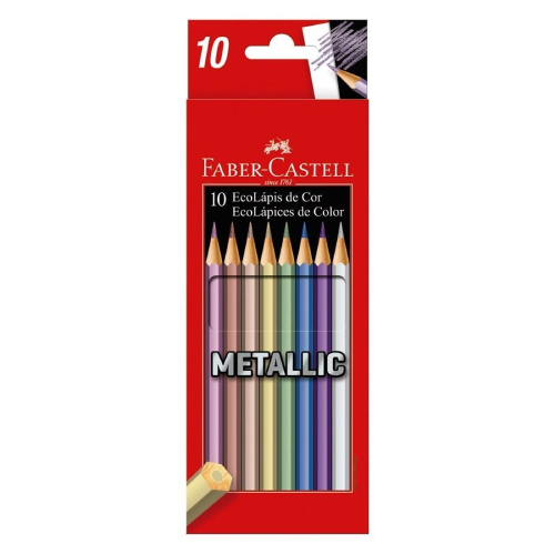 PINTURITAS FABER ECOLAPIZ X10 METALICO