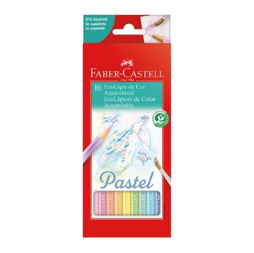 PINTURITAS FABER ACUARELABLE X10 PASTEL