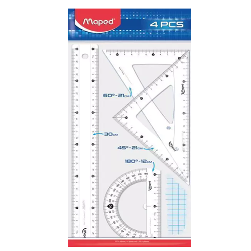 SET GEOMETRIA MAPED START 30CM 4PZS