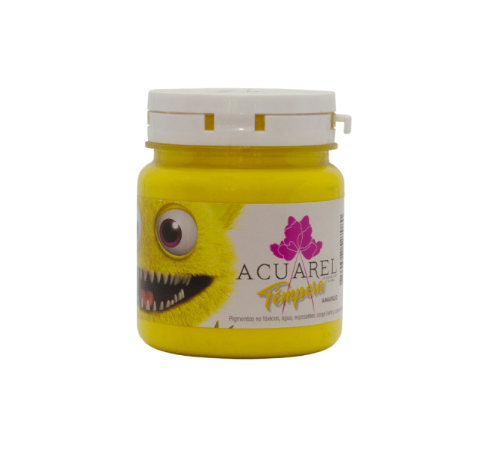 TEMPERA ACUAREL POTE 250G AMARILLO