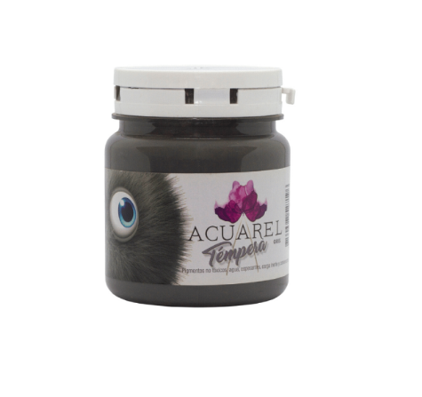 TEMPERA ACUAREL POTE 250G GRIS