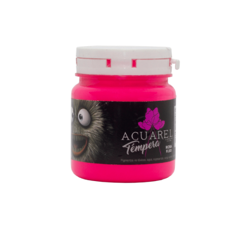 TEMPERA ACUAREL POTE 250G ROSA FLUO