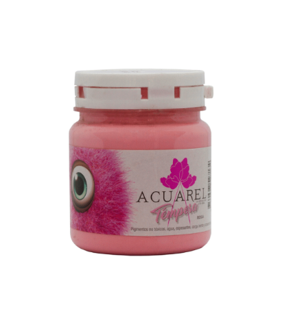 TEMPERA ACUAREL POTE 250G ROSA