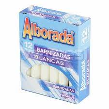 TIZA ALBORADA X12 BARNIZ BLANCA