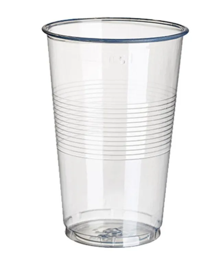 VASO PLASTICO NATURAL LIVIANO 500CC X50