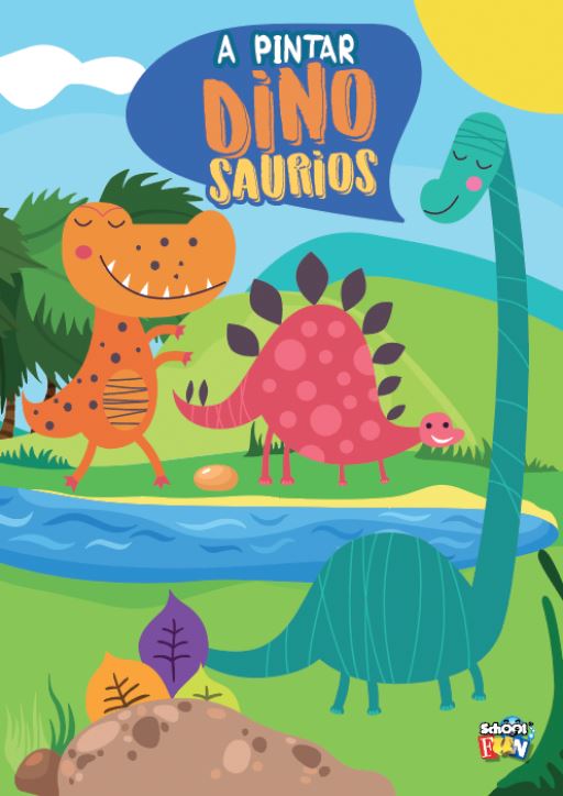 LIBRO SCHOOL FUN A PINTAR DINOSAURIOS