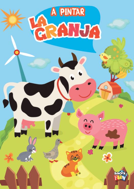 LIBRO SCHOOL FUN A PINTAR LA GRANJA